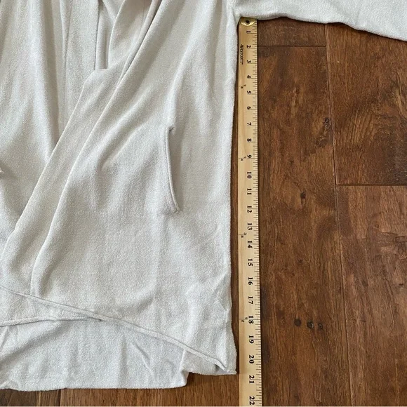 Barefoot Dreams Cozychic Lite Hooded Cardigan Sand Dune Small - Picture 10 of 11